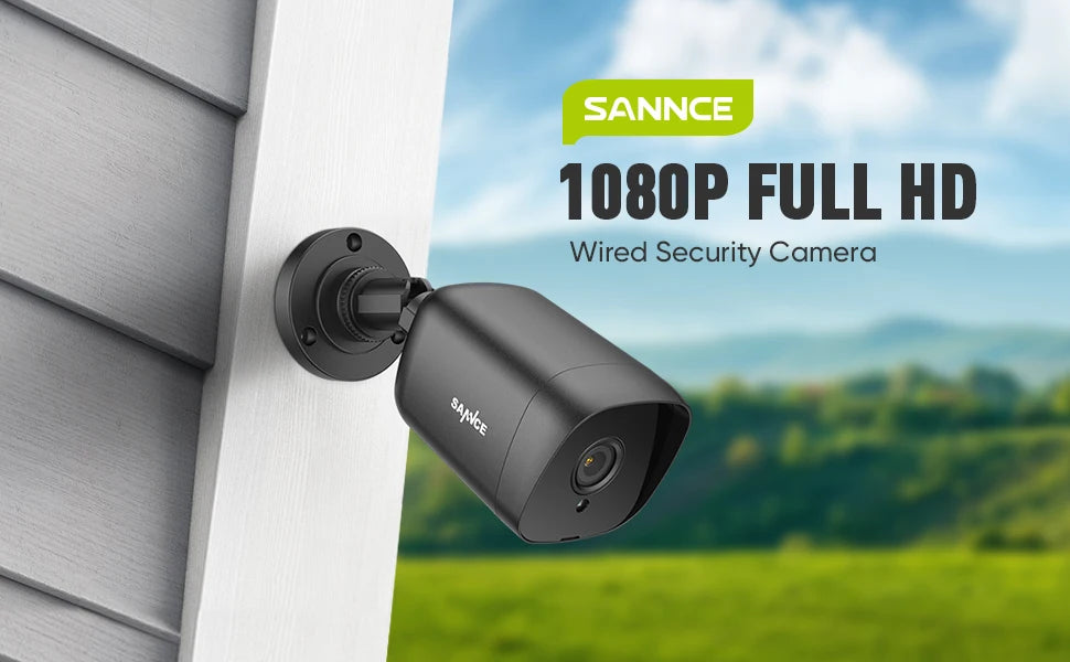 SANNCE 2/4PCS 2.0MP 1080P TVI Security Cameras Indoor Outdoor IR Night Vision CCTV Surveillance Security Camera With BNC Cable